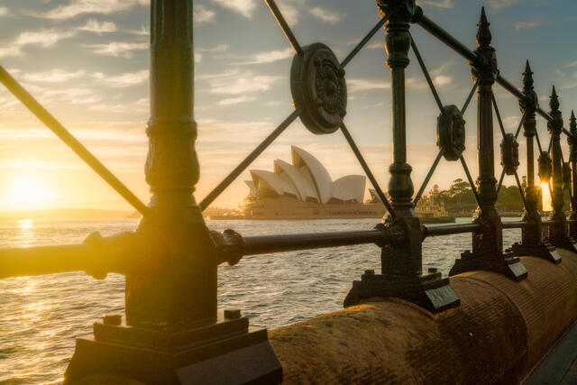 Sydney Harbor Sunrise print