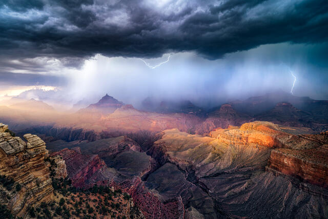 Grand Canyon Storm print